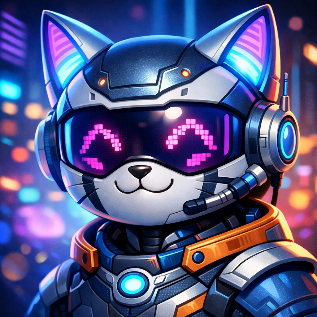 A vibrant cartoon fox with large expressive eyes and a bushy tail, perfect for a friendly profile picture.